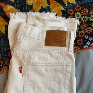 Levi’s White 501 Jeans